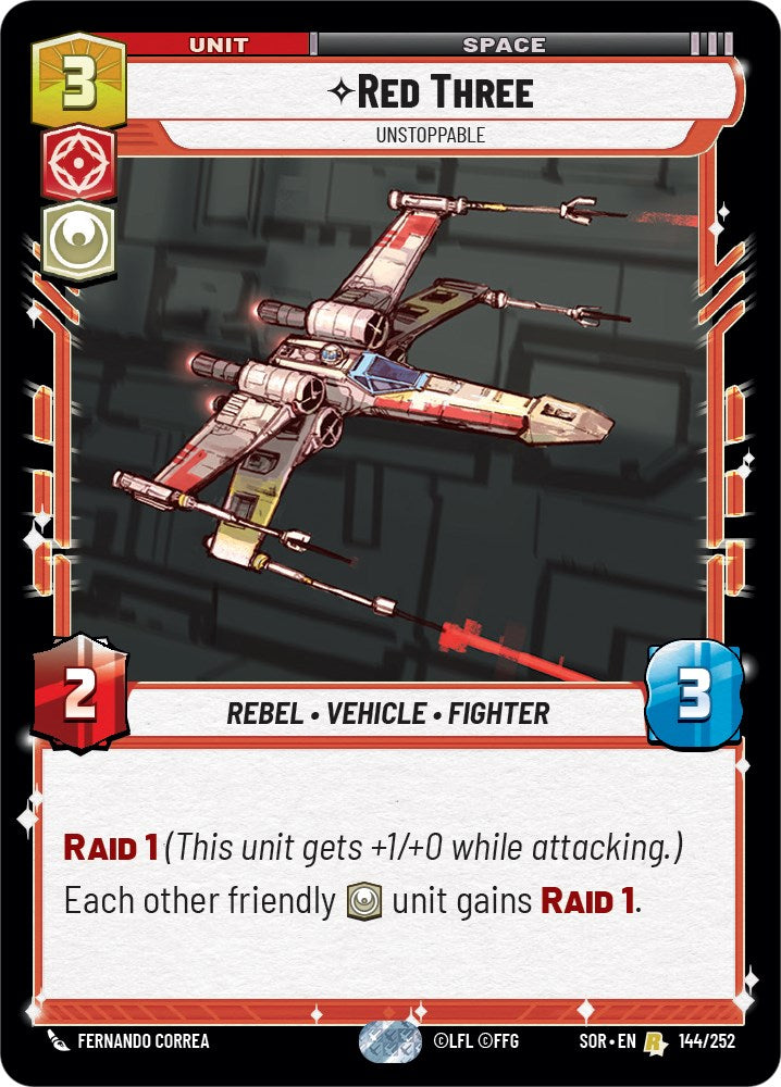 Red Three - Unstoppable (144/252) [Spark of Rebellion] | Tabernacle Games