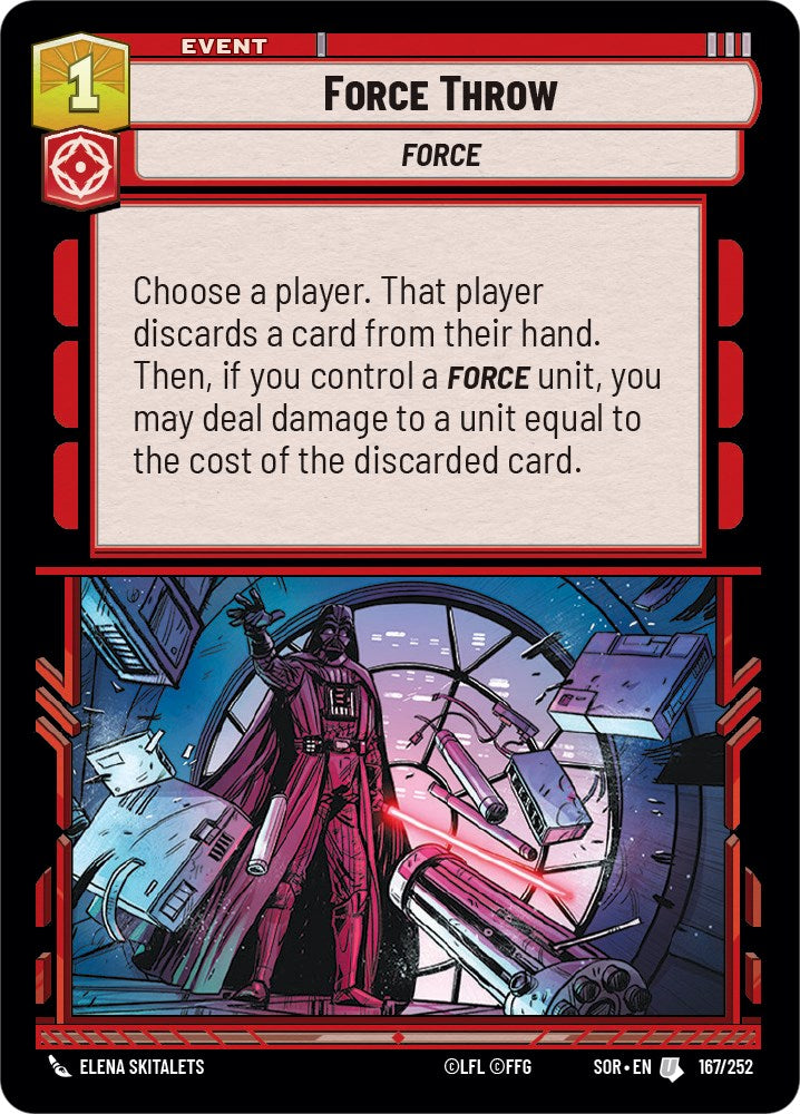 Force Throw (167/252) [Spark of Rebellion] | Tabernacle Games