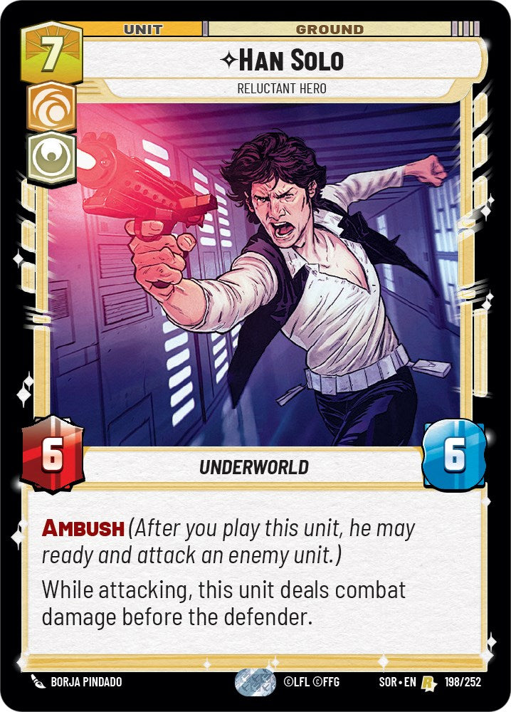 Han Solo - Relunctant Hero (198/252) [Spark of Rebellion] | Tabernacle Games