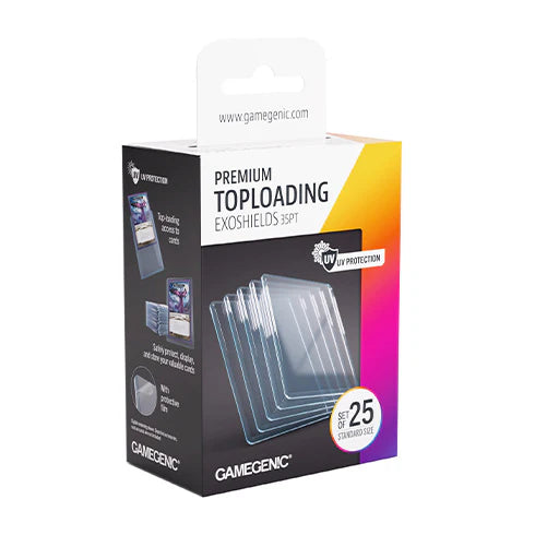 Gamegenic Premium Toploading Exoshields 35pt Premium Top Loaders (Pack of 25) | Tabernacle Games