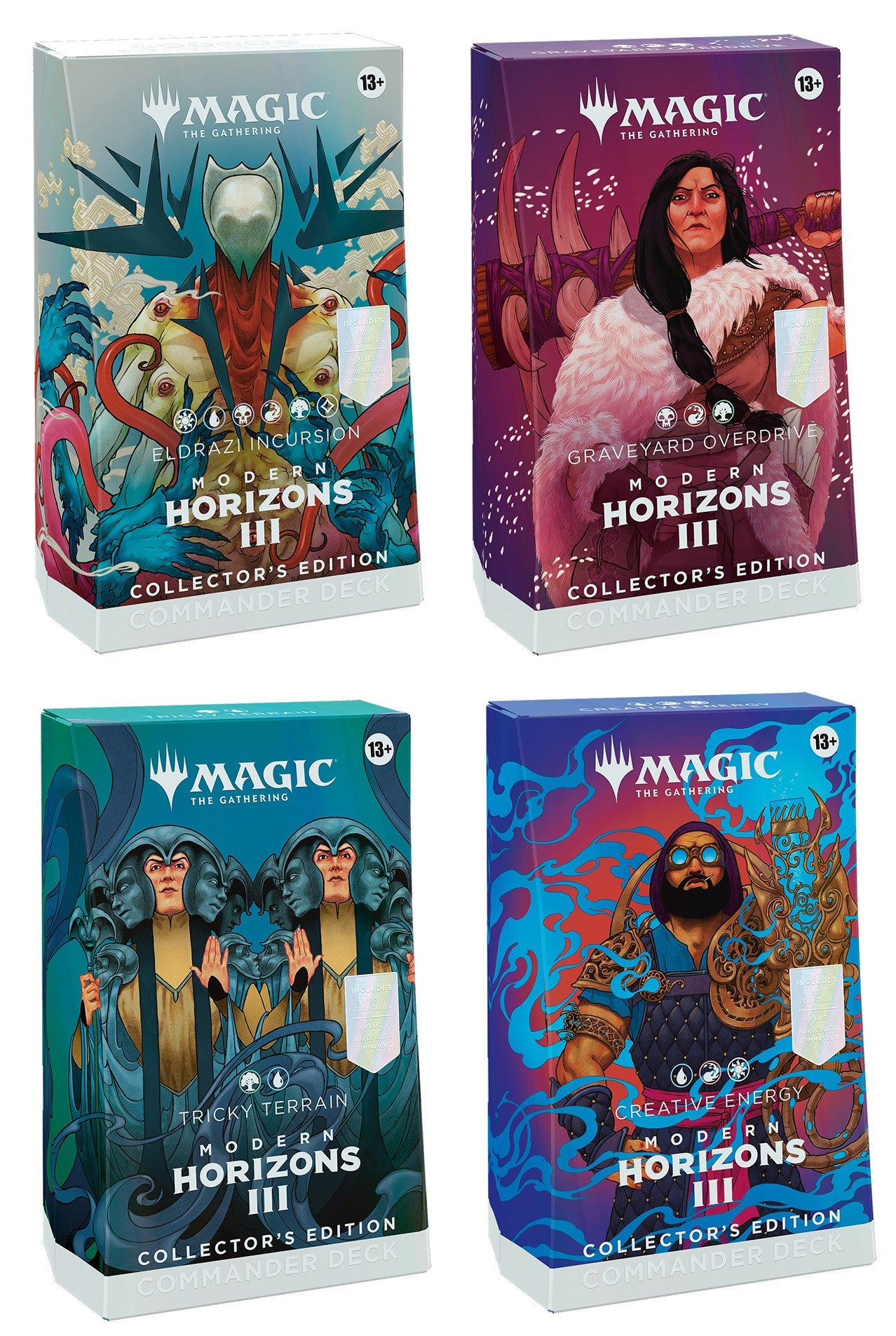 Modern Horizons 3 Commander Decks Collector's Editions - Set of 4 [PREORDER JUNE 14] | Tabernacle Games