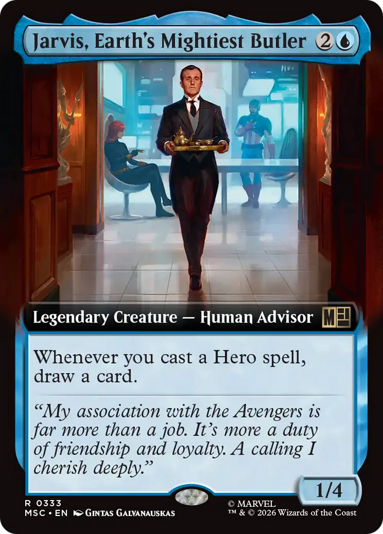 Jarvis, Earth's Mightiest Butler (Extended Art) [Marvel Super Heroes Commander] | Tabernacle Games