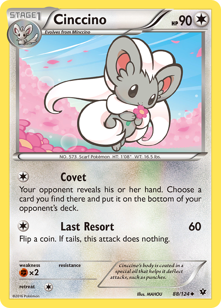 Cinccino (88/124) [XY: Fates Collide] | Tabernacle Games