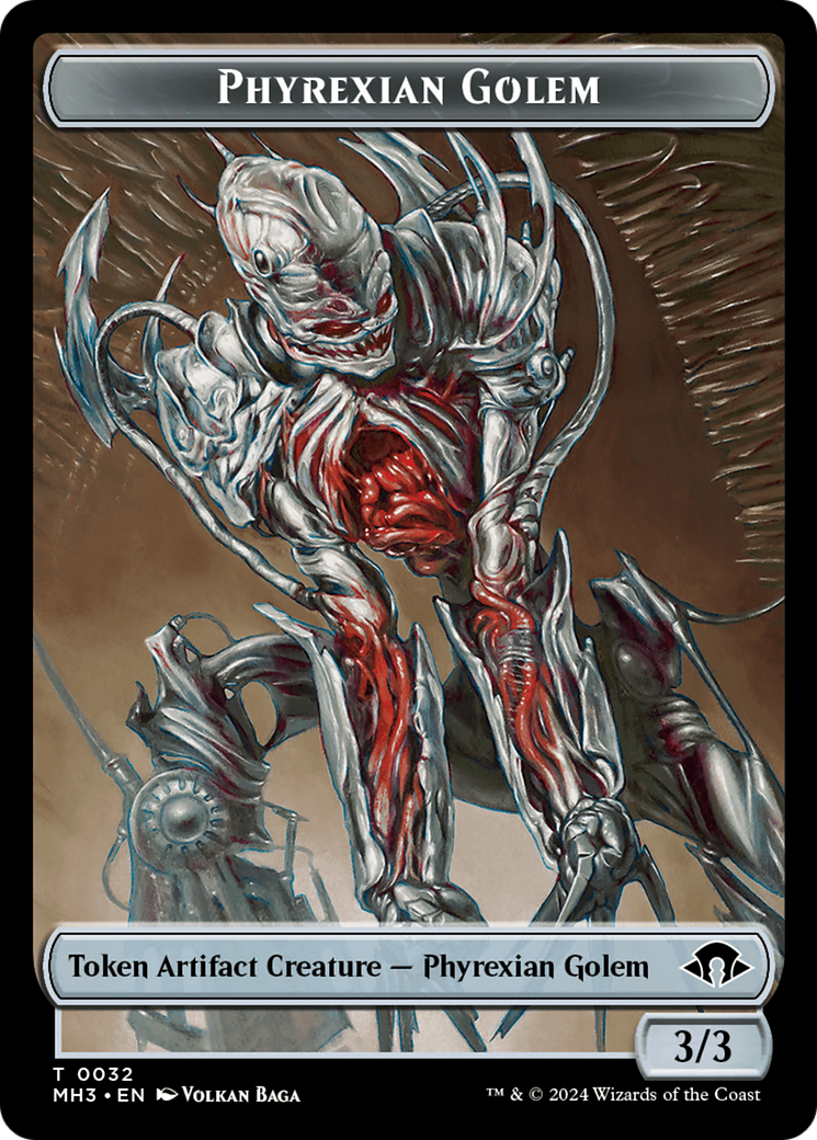 Phyrexian Golem Token [Modern Horizons 3 Tokens] | Tabernacle Games