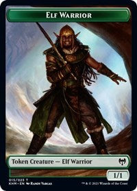 Elf Warrior // Koma's Coil Double-Sided Token [Kaldheim Tokens] | Tabernacle Games