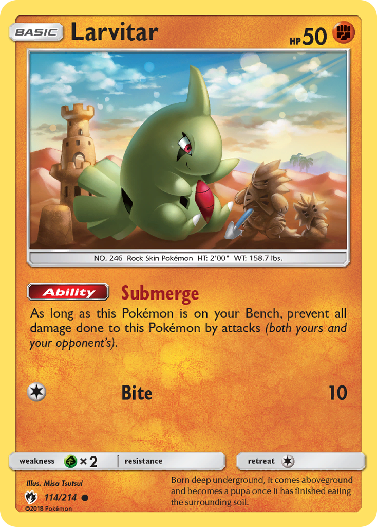 Larvitar (114/214) [Sun & Moon: Lost Thunder] | Tabernacle Games