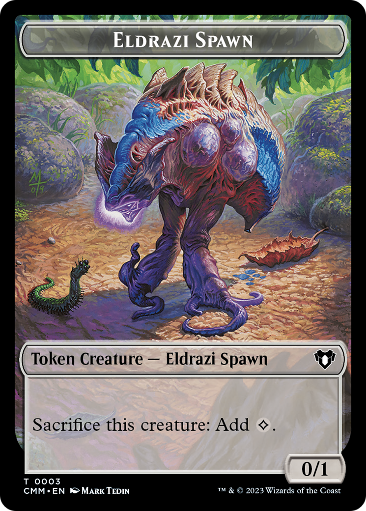 Eldrazi Spawn // Satyr Double-Sided Token [Commander Masters Tokens] | Tabernacle Games