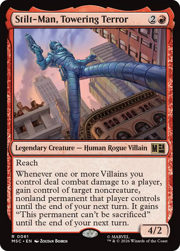 Stilt-Man, Towering Terror (Surge Foil) [Marvel Super Heroes Commander] | Tabernacle Games