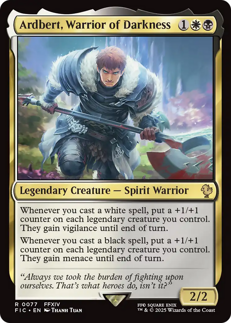 Ardbert, Warrior of Darkness [FINAL FANTASY Commander] | Tabernacle Games