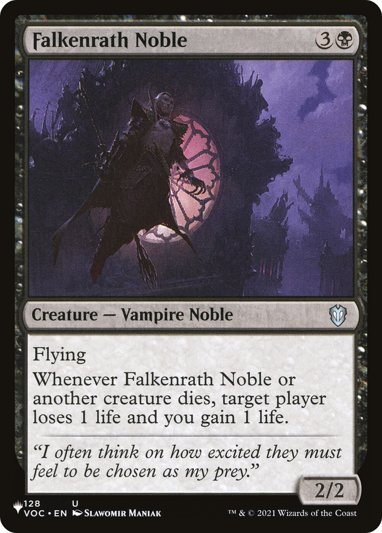 Falkenrath Noble [The List Reprints] | Tabernacle Games