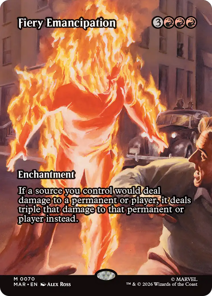 Fiery Emancipation (Borderless) [Marvel Universe: Eternal-Legal] | Tabernacle Games