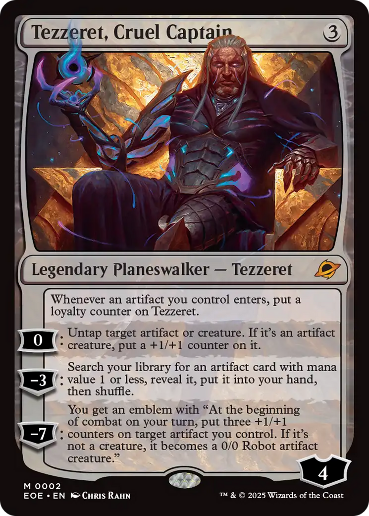 Tezzeret, Cruel Captain [Edge of Eternities] | Tabernacle Games