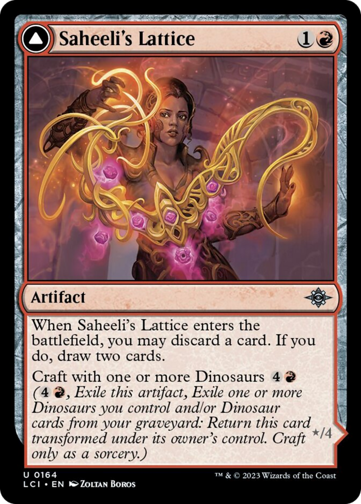 Saheeli's Lattice // Mastercraft Raptor [The Lost Caverns of Ixalan] | Tabernacle Games