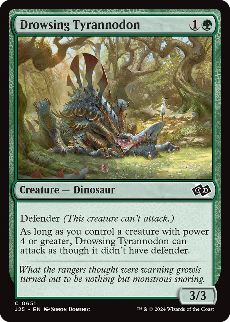 Drowsing Tyrannodon [Foundations Jumpstart] | Tabernacle Games