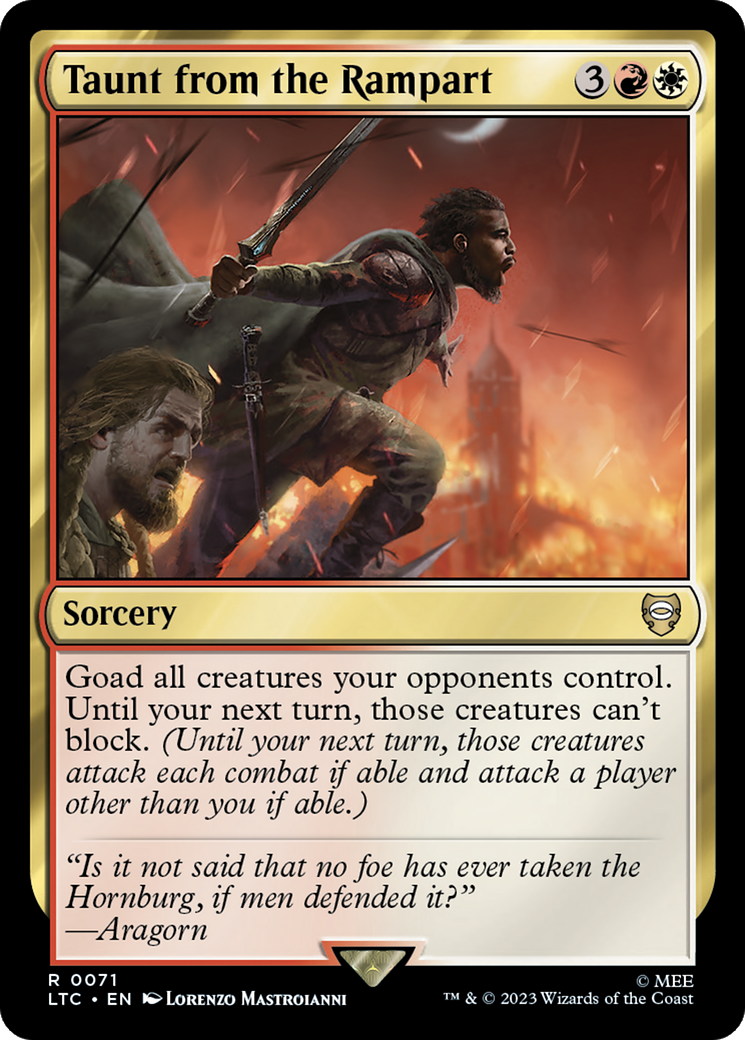 Taunt from the Rampart [The Lord of the Rings: Tales of Middle-Earth Commander] | Tabernacle Games