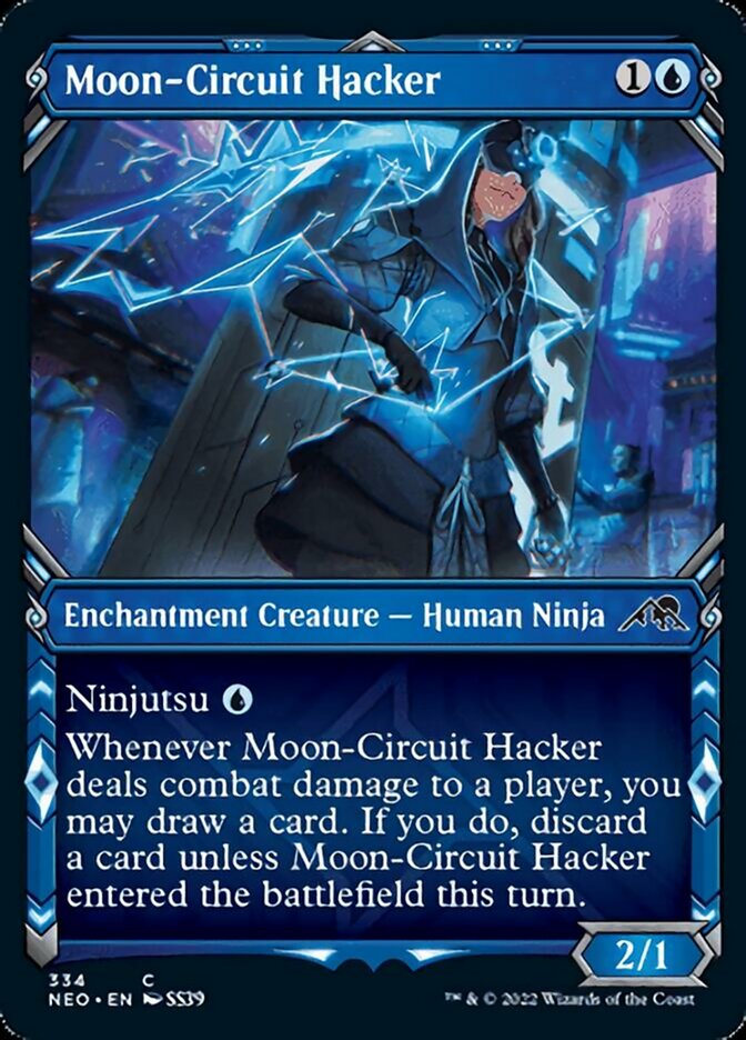 Moon-Circuit Hacker (Showcase Ninja) [Kamigawa: Neon Dynasty] | Tabernacle Games