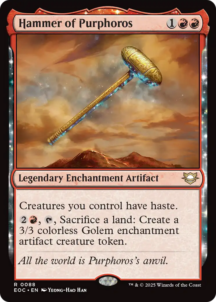 Hammer of Purphoros [Edge of Eternities Commander] | Tabernacle Games