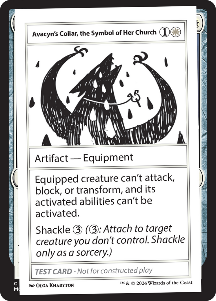 Avacyn's Collar, the Symbol of Her Church [Mystery Booster 2 Playtest Cards] | Tabernacle Games