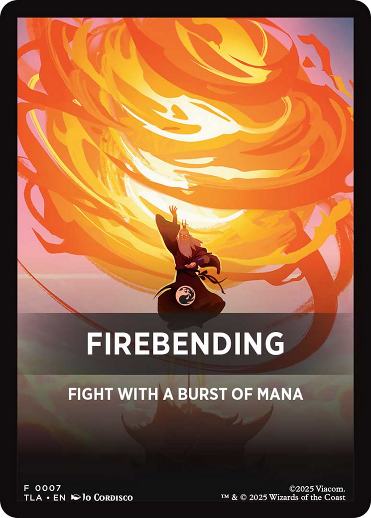 Firebending Theme Card [Avatar: The Last Airbender Tokens] | Tabernacle Games