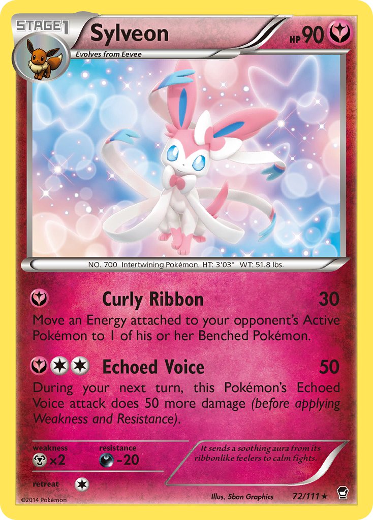 Sylveon (72/111) (Theme Deck Exclusive) [XY: Furious Fists] | Tabernacle Games