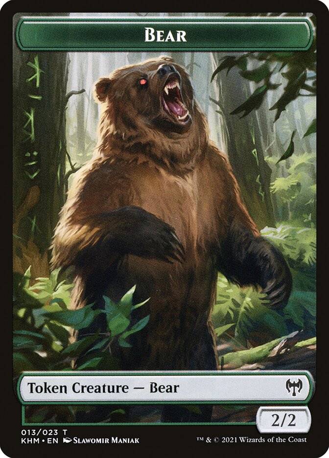 Treasure // Bear Double-Sided Token [Kaldheim Tokens] | Tabernacle Games