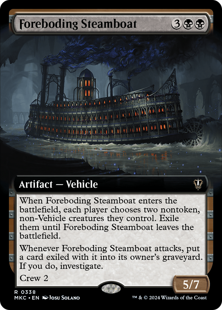 Foreboding Steamboat (Extended Art) [Murders at Karlov Manor Commander] | Tabernacle Games