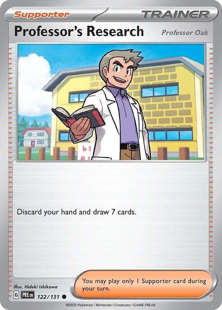 Professor's Research (122/131) [Professor Oak] [Scarlet & Violet: Prismatic Evolutions] | Tabernacle Games