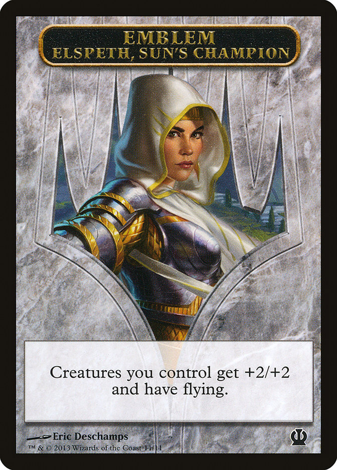 Elspeth, Sun's Champion Emblem [Theros Tokens] | Tabernacle Games
