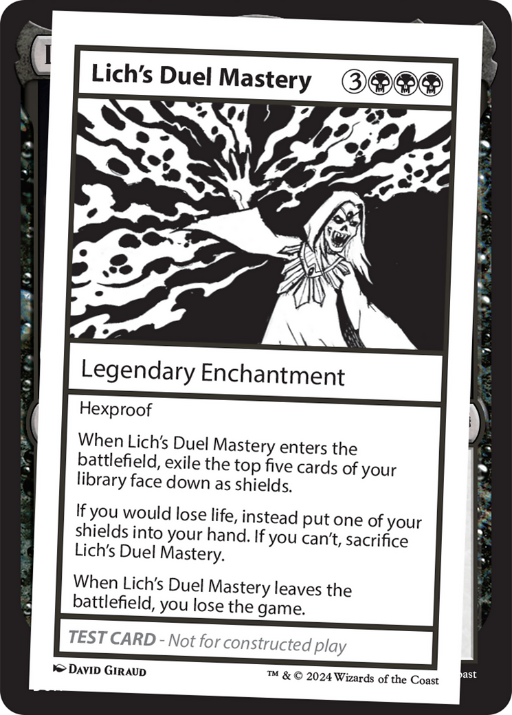 Lich's Duel Mastery [Mystery Booster 2 Playtest Cards] | Tabernacle Games