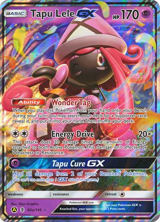 Tapu Lele GX (60a/145) (Alternate card) (Jumbo Card) [Sun & Moon: Guardians Rising] | Tabernacle Games