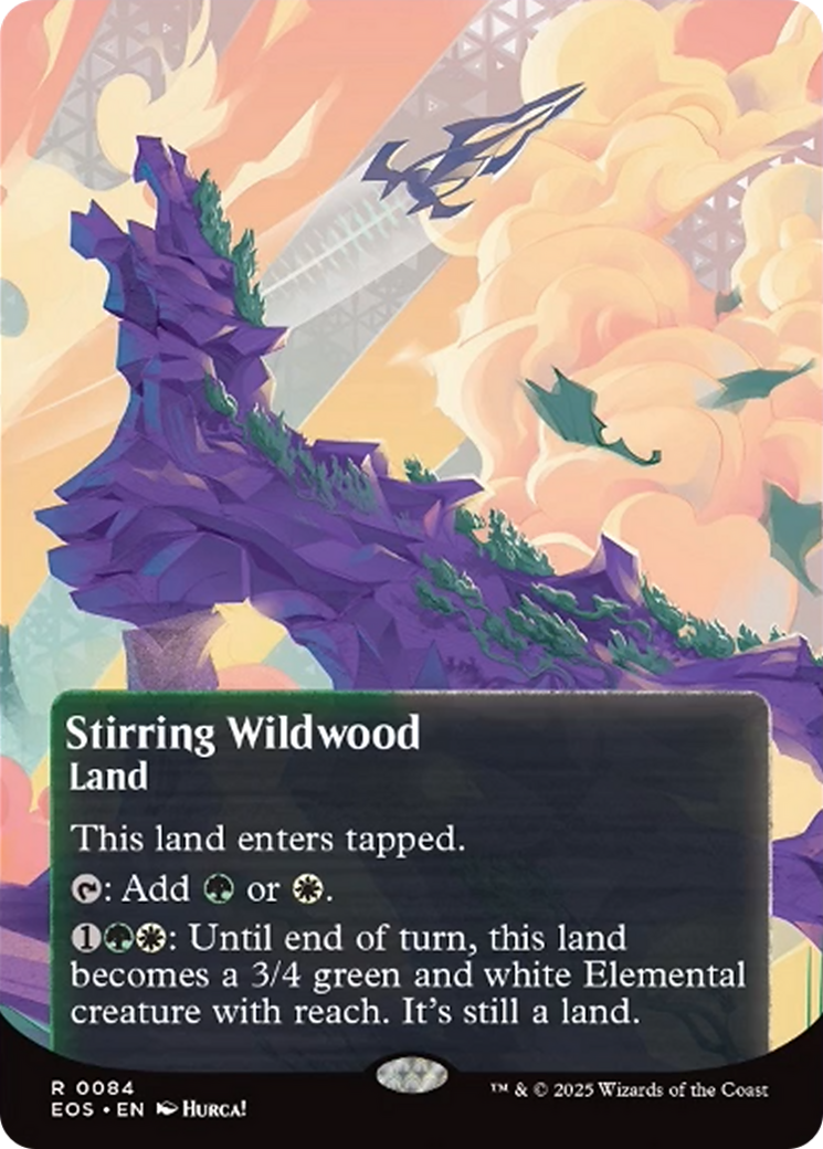 Stirring Wildwood (0084) (Borderless) [Edge of Eternities: Stellar Sights] | Tabernacle Games