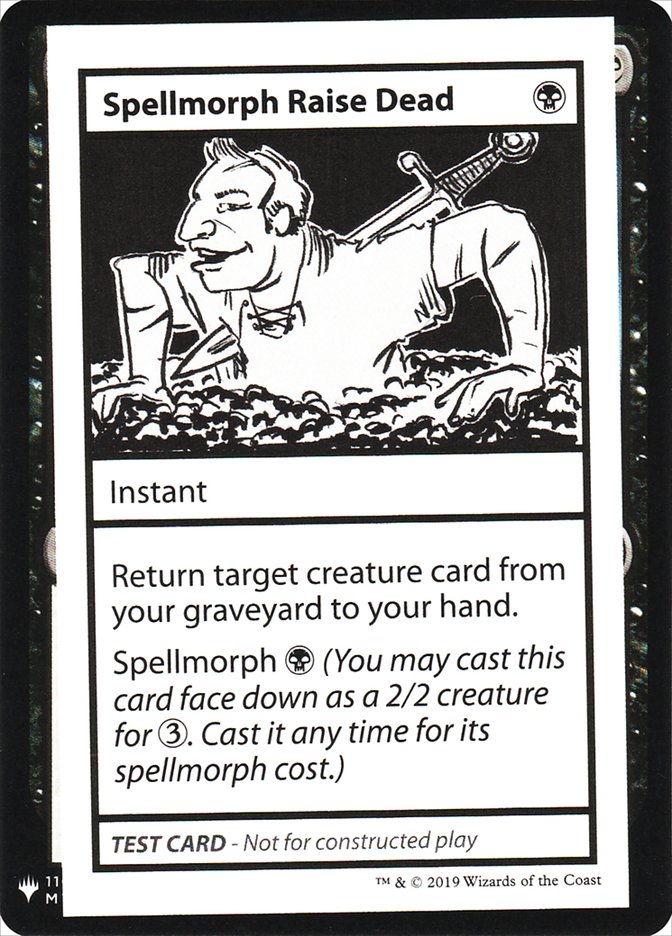 Spellmorph Raise Dead [Mystery Booster Playtest Cards] | Tabernacle Games