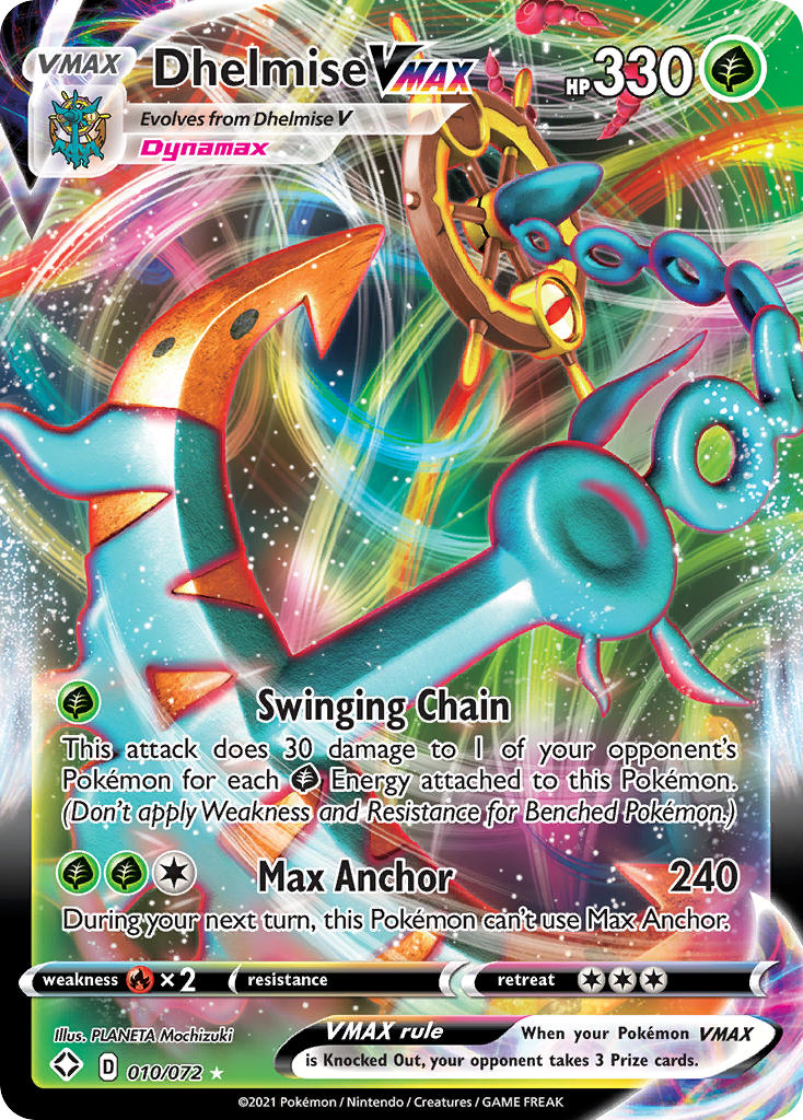Dhelmise VMAX (010/072) [Sword & Shield: Shining Fates] | Tabernacle Games