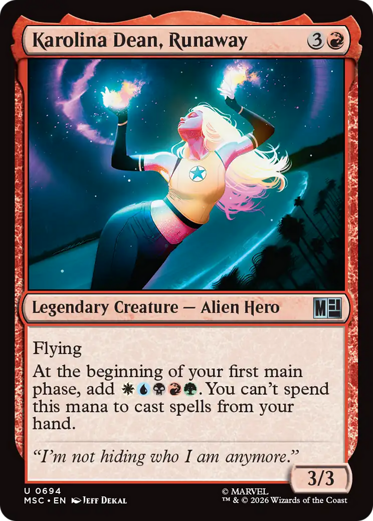 Karolina Dean, Runaway [Marvel Super Heroes Commander] | Tabernacle Games