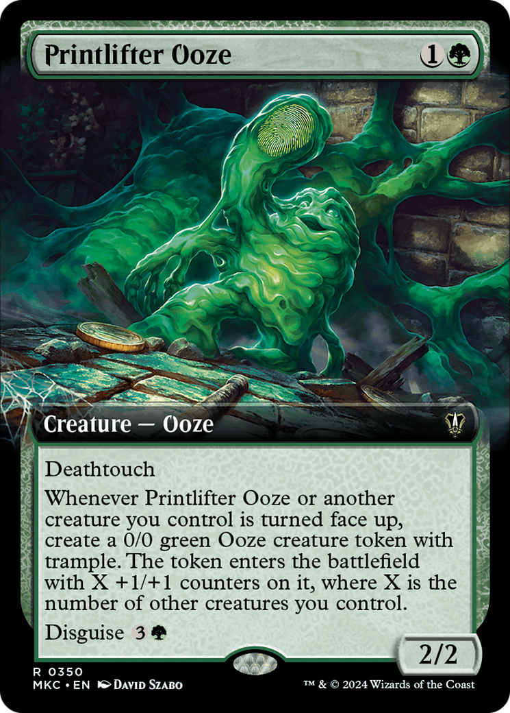 Printlifter Ooze (Extended Art) [Murders at Karlov Manor Commander] | Tabernacle Games