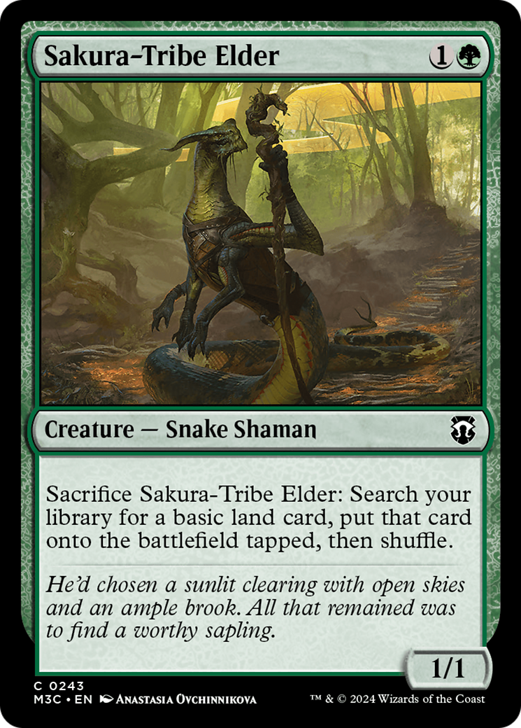 Sakura-Tribe Elder (Ripple Foil) [Modern Horizons 3 Commander] | Tabernacle Games