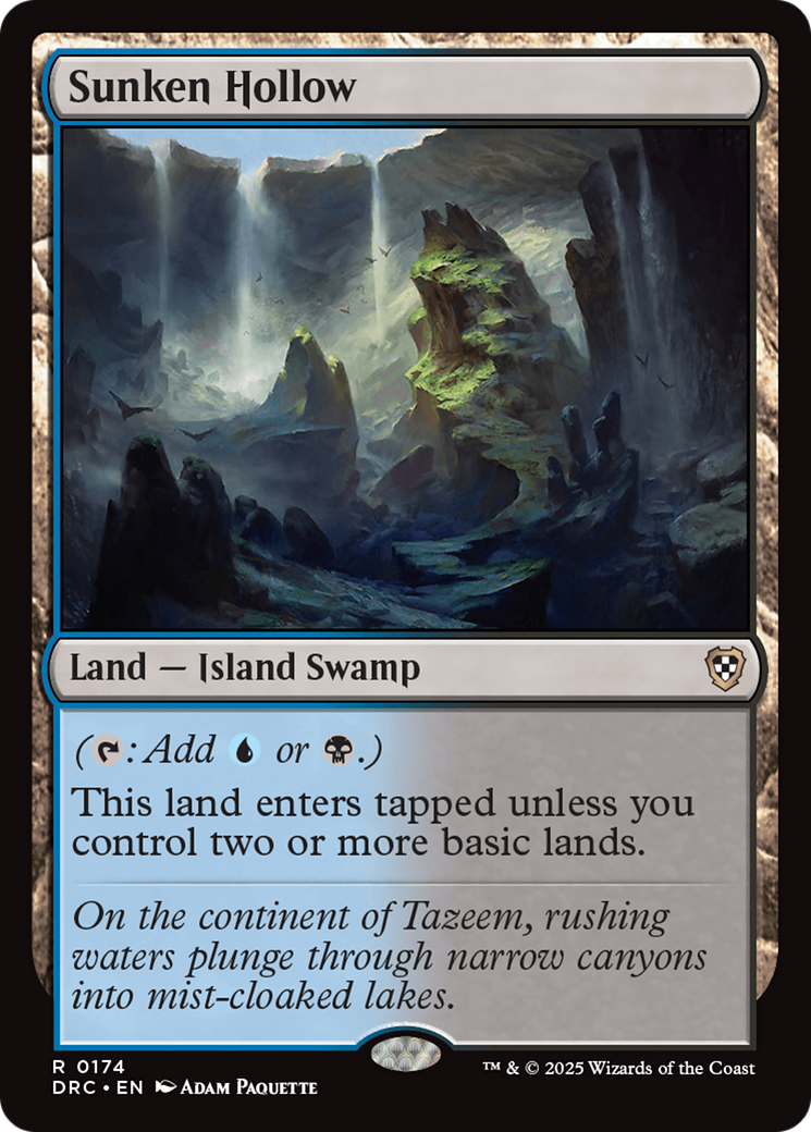 Sunken Hollow [Aetherdrift Commander] | Tabernacle Games