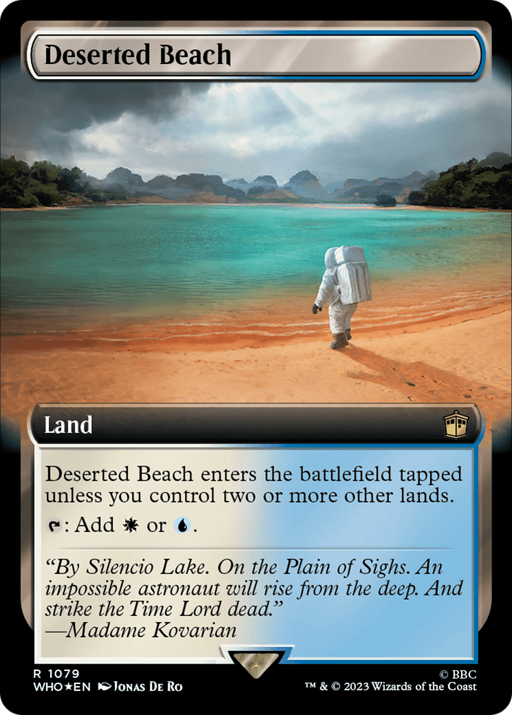 Deserted Beach (Extended Art) (Surge Foil) [Doctor Who] | Tabernacle Games