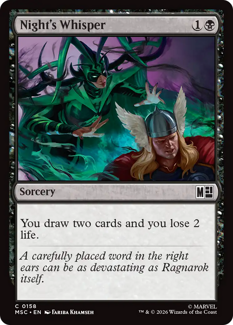 Night's Whisper [Marvel Super Heroes Commander] | Tabernacle Games