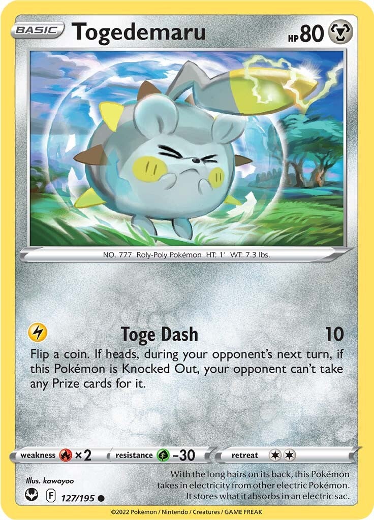 Togedemaru (127/195) [Sword & Shield: Silver Tempest] | Tabernacle Games