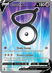 Unown V (176/195) [Sword & Shield: Silver Tempest] | Tabernacle Games