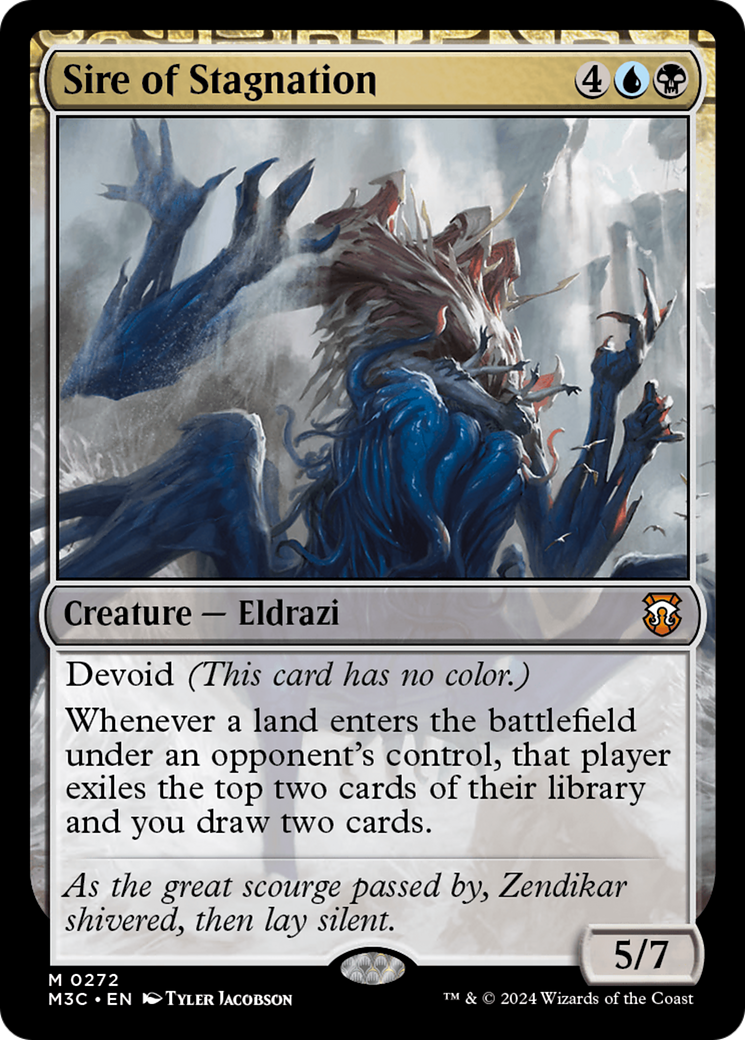 Sire of Stagnation (Ripple Foil) [Modern Horizons 3 Commander] | Tabernacle Games