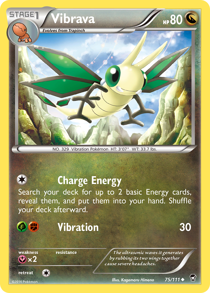 Vibrava (75/111) [XY: Furious Fists] | Tabernacle Games