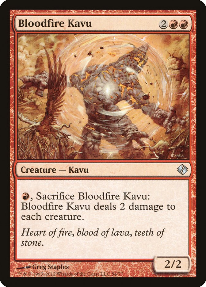 Bloodfire Kavu [Duel Decks: Venser vs. Koth] | Tabernacle Games