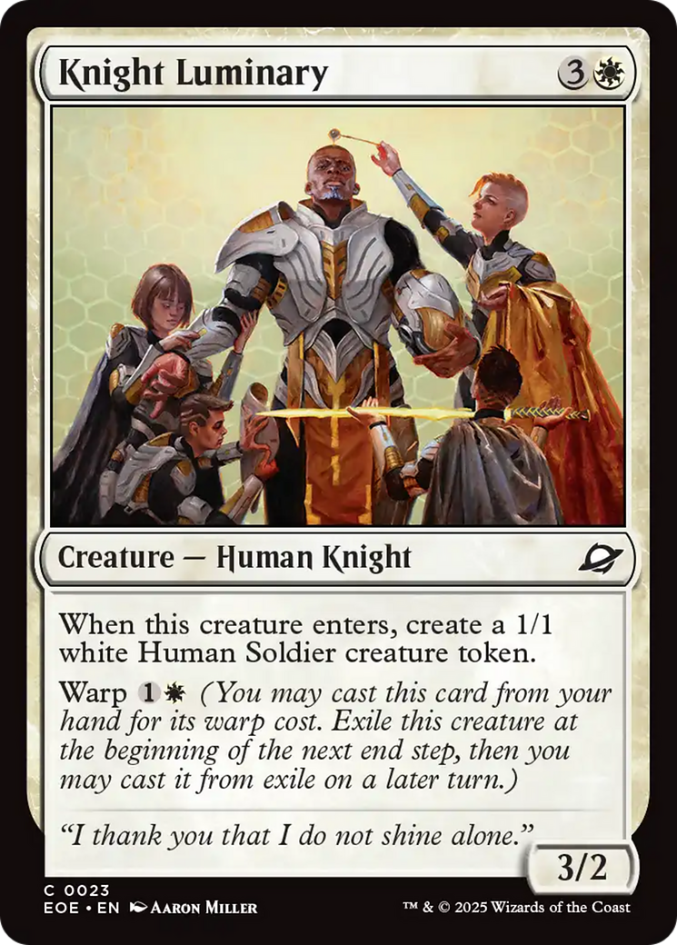 Knight Luminary [Edge of Eternities] | Tabernacle Games