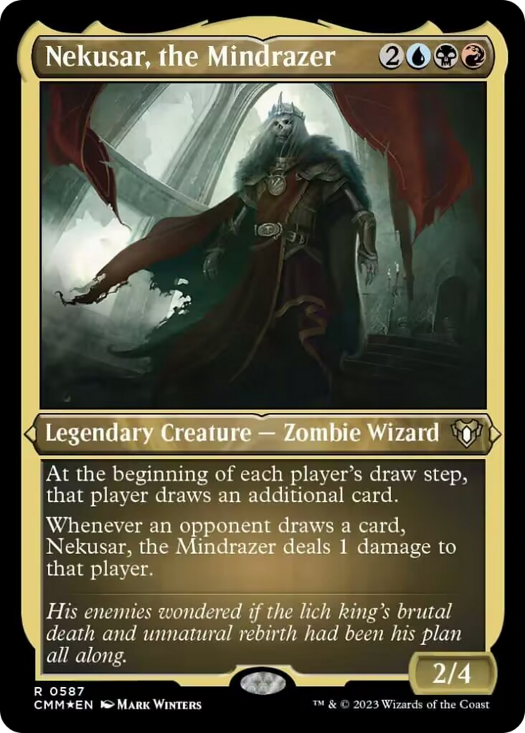 Nekusar, the Mindrazer (Foil Etched) [Commander Masters] | Tabernacle Games