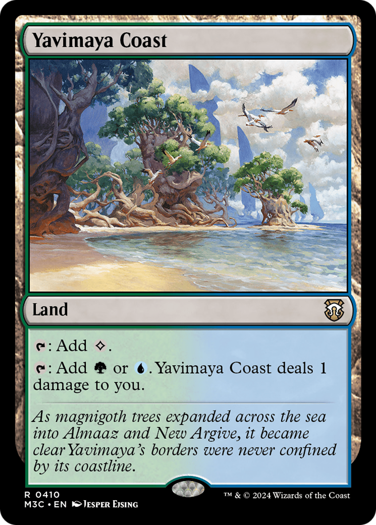 Yavimaya Coast (Ripple Foil) [Modern Horizons 3 Commander] | Tabernacle Games