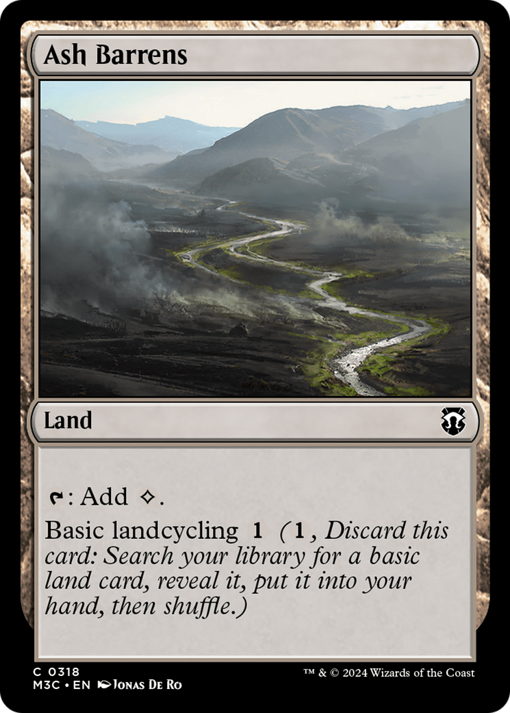 Ash Barrens (Ripple Foil) [Modern Horizons 3 Commander] | Tabernacle Games