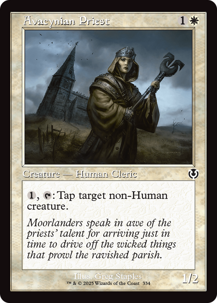 Avacynian Priest (Retro Frame) [Innistrad Remastered] | Tabernacle Games