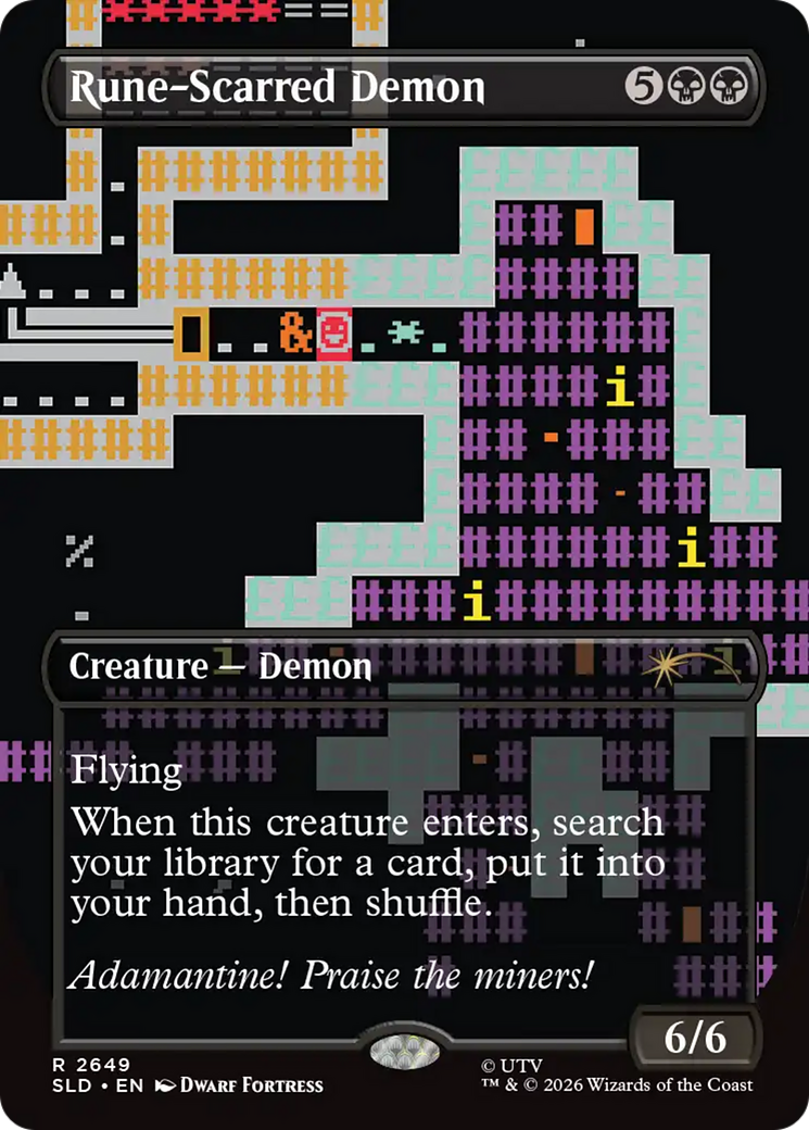 Rune-Scarred Demon [Secret Lair Drop Series] | Tabernacle Games